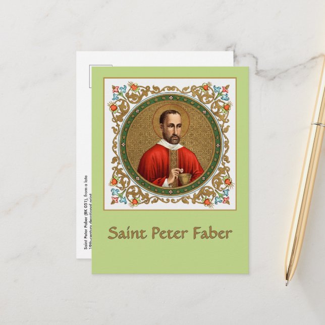 St. Peter Faber (BK 051) Postcard (Front/Back In Situ)