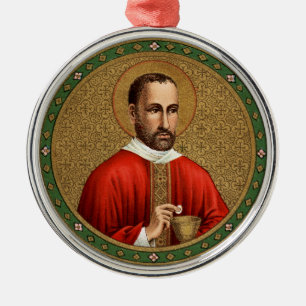 St. Peter Faber (BK 051) Round Metal Tree Decoration