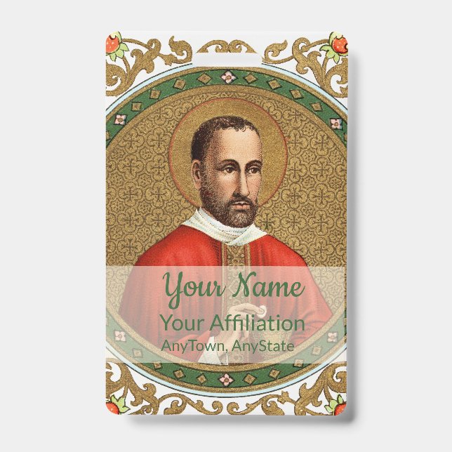 St. Peter Faber (BK 051; Style 3) ID Badge (Front)