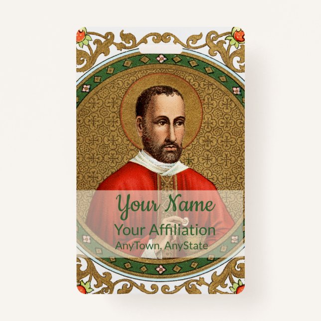 St. Peter Faber (BK 051; Style 3) ID Badge (Front)
