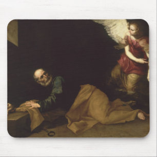 St. Peter Freed by an Angel, 1639 Mouse Pad