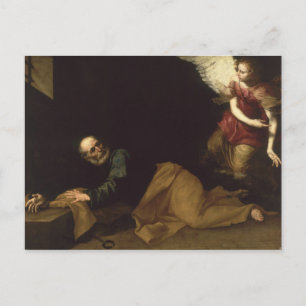 St. Peter Freed by an Angel, 1639 Postcard