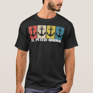 St Peter Ording Anchor Vintage Sea Retro St Peter T-Shirt