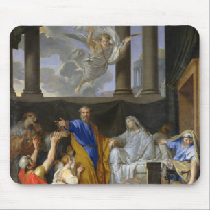 St. Peter Resurrecting the Widow Tabitha, 1652 Mouse Pad