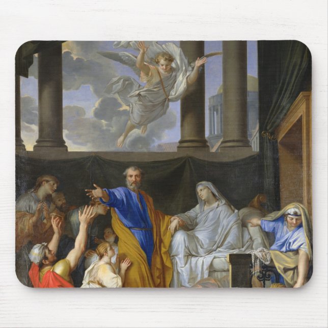 St. Peter Resurrecting the Widow Tabitha, 1652 Mouse Pad (Front)