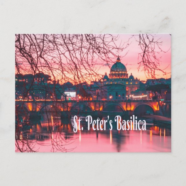 St. Peter’s Basilica, Rome, Italy Postcard (Front)