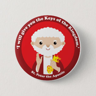 St. Peter the Apostle 6 Cm Round Badge