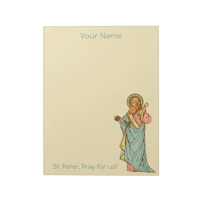 St. Peter the Apostle (RLS 14) 8.5"x11" Notepad (Rotated)