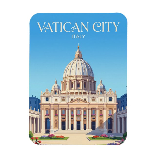 St. Peter's Basilica Italy Magnet (Vertical)
