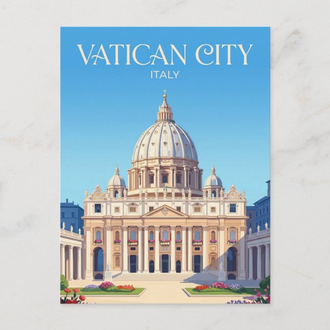 St. Peter's Basilica Italy Postcard (Front)