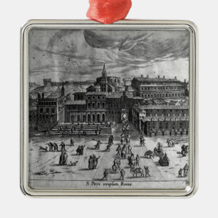 St. Peter's Church, from 'Views of Rome' Metal Tree Decoration
