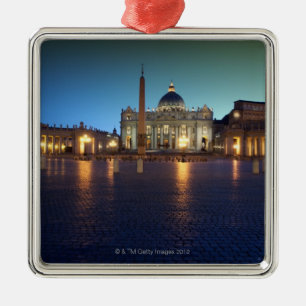 St Peters Square, Rome, Italy Metal Tree Decoration