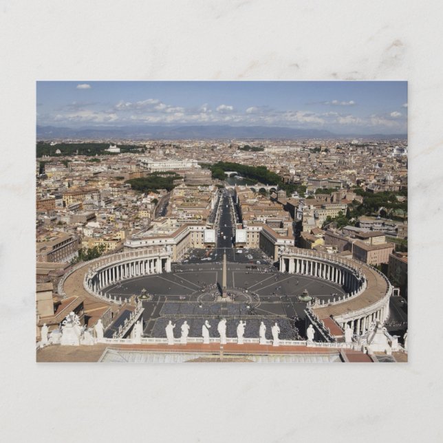 St Peters Square, Rome Postcard (Front)