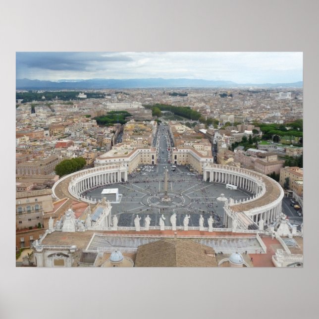 St. Peter's Square Rome Poster (Front)