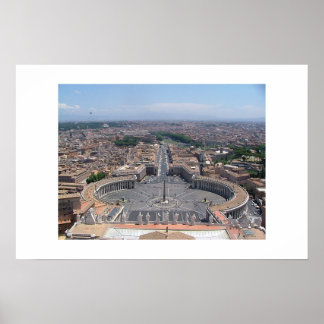 St. Peter's view, Rome Poster