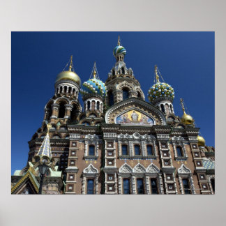 St Petersburg church, Russia Poster