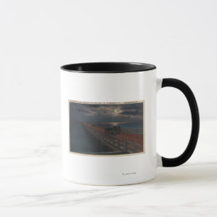 St. Petersburg, FL - Moonlit View of Gandy Mug