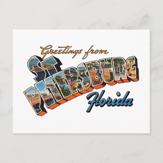 St Petersburg FL Postcard (Front)