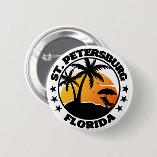 St. Petersburg,Florida 6 Cm Round Badge
