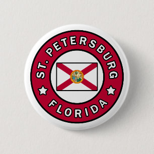 St. Petersburg Florida 6 Cm Round Badge