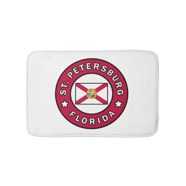 St. Petersburg Florida Bath Mat (Front)