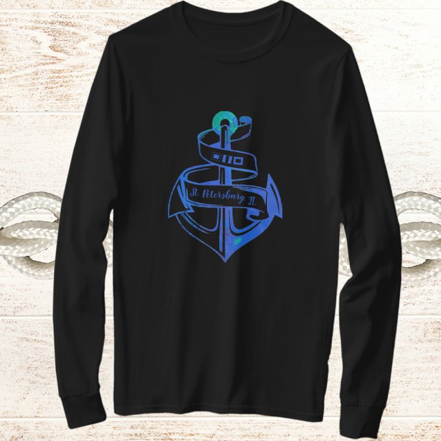 St Petersburg Florida Blue Kedge Anchor T-Shirt (Creator Uploaded)