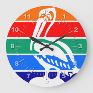 St.Petersburg (Florida) flag Large Clock