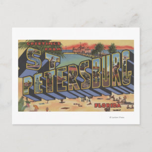 St. Petersburg, Florida - Large Letter Scenes 2 Postcard