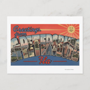 St. Petersburg, Florida - Large Letter Scenes 4 Postcard