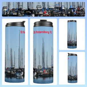 St Petersburg Florida Sailboats Customisable  Thermal Tumbler