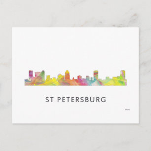 ST PETERSBURG FLORIDA SKYLINE WB1 - POSTCARD