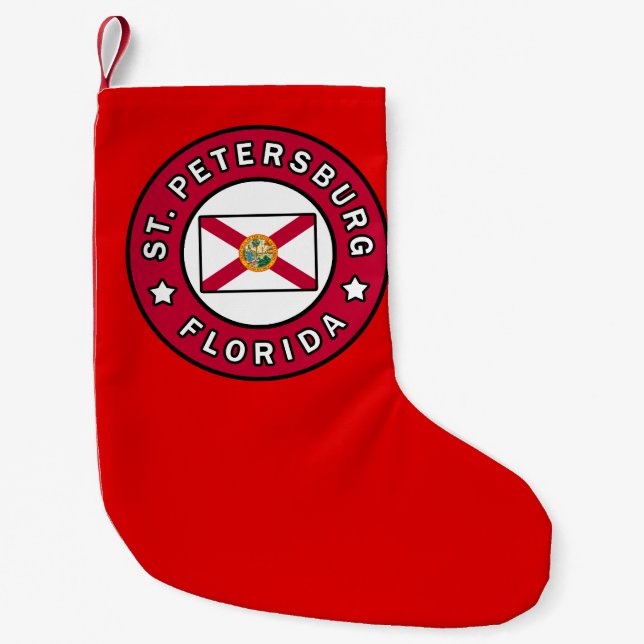 St. Petersburg Florida Small Christmas Stocking (Front)