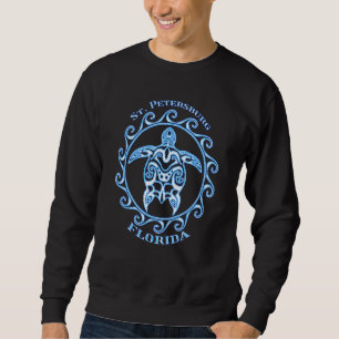 St Petersburg Florida Tribal Sea Turtle Summer Bea Sweatshirt