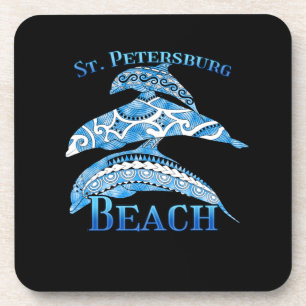 St. Petersburg Florida Vacation Tribal Dolphins Coaster