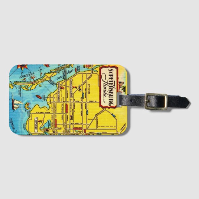St. Petersburg  Map  Luggage Tag (Front Horizontal)