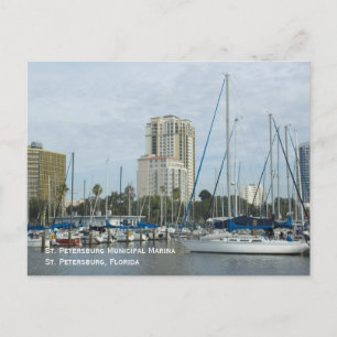 St. Petersburg Marina Postcard