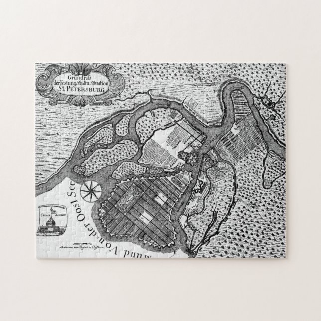 St Petersburg Plan Jigsaw Puzzle (Horizontal)