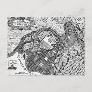 St Petersburg Plan Postcard