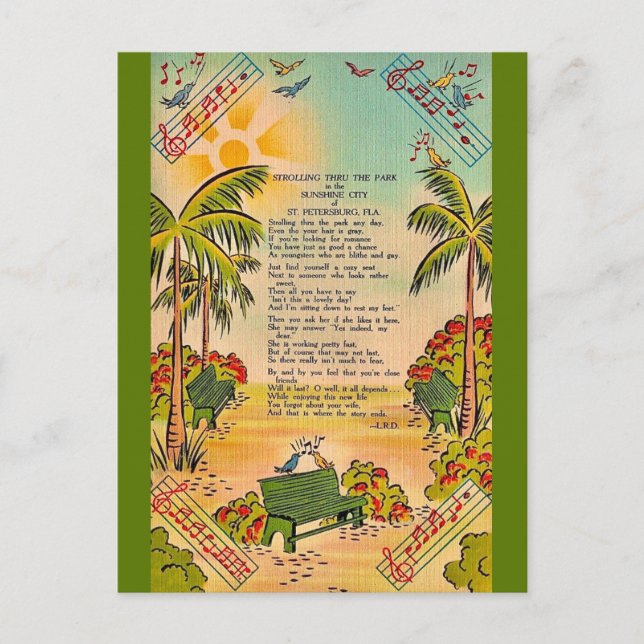 St. Petersburg Poem Postcard (Front)