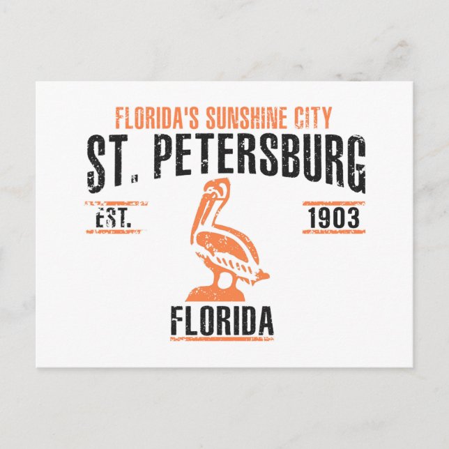 St. Petersburg Postcard (Front)