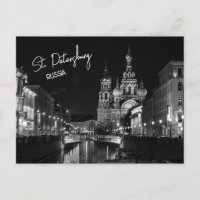 St. Petersburg Russia Black and White Photography