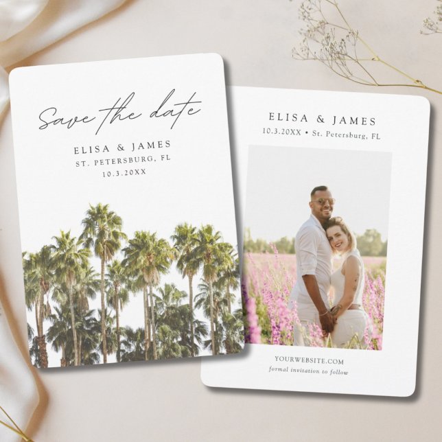 St. Petersburg Wedding Florida Save the Date Invitation (St. Petersburg Save the Date)