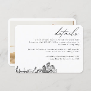 St. Petersburg Wedding Hotel Room Block Details Enclosure Card