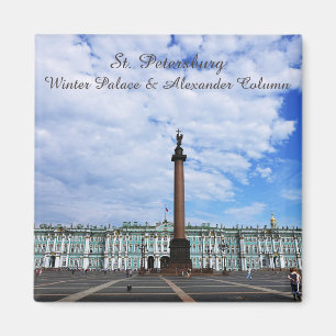 St. Petersburg, Winter Palace & Alexander Column Magnet