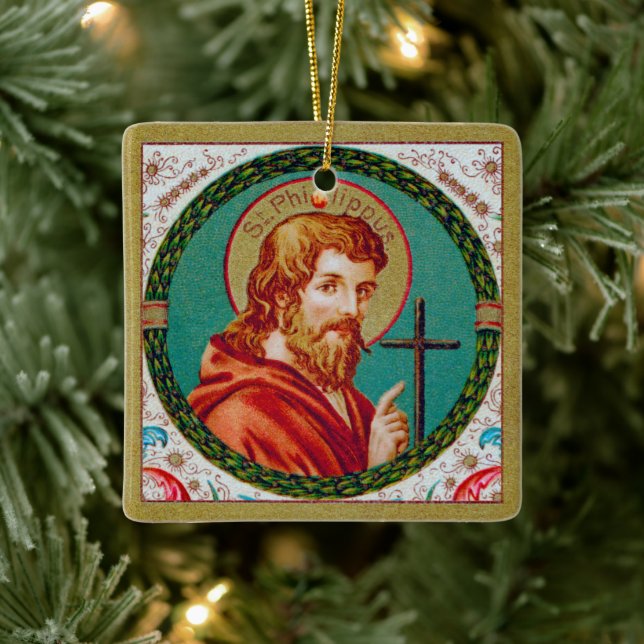 St. Philip the Apostle (JMAS 10) Ceramic Ornament (Tree)