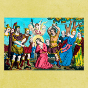 St. Philomena Being Beheaded Poster