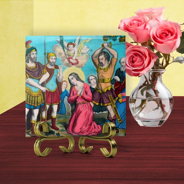 St. Philomena Being Beheaded Tile (Creator Uploaded)