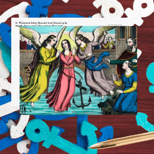 St. Philomena Being Rescued from Drowning Postcard