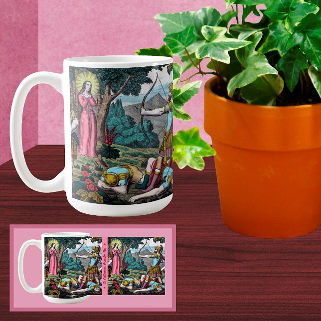 St. Philomena Being Shot with Arrows Coffee Mug (Creator Uploaded)