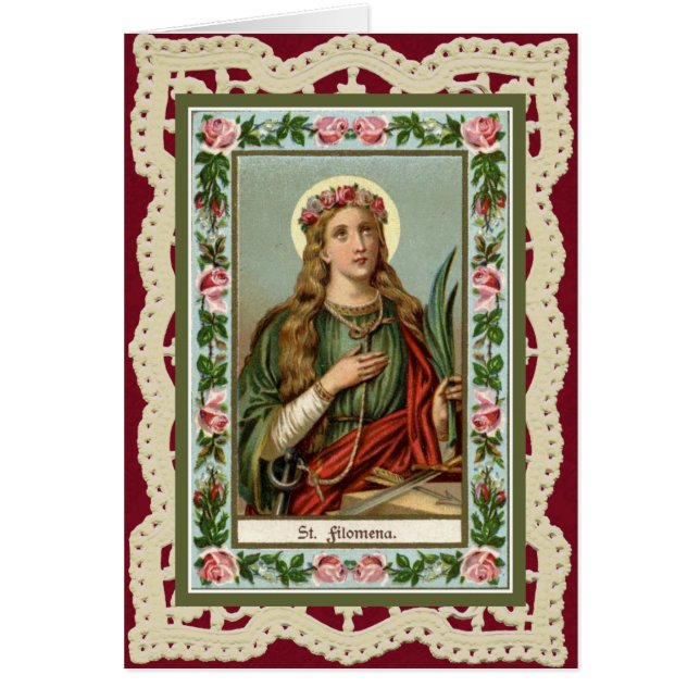 St. Philomena Catholic Religious Saint (Front)